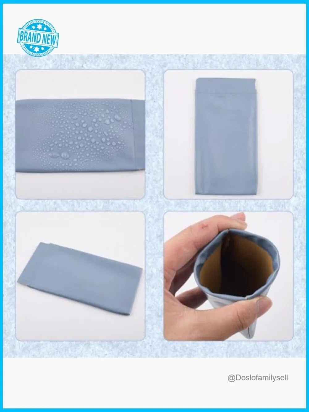 PU Leather Eyeglass Cases Squeeze Top Portable Soft Travel Storage Pouch